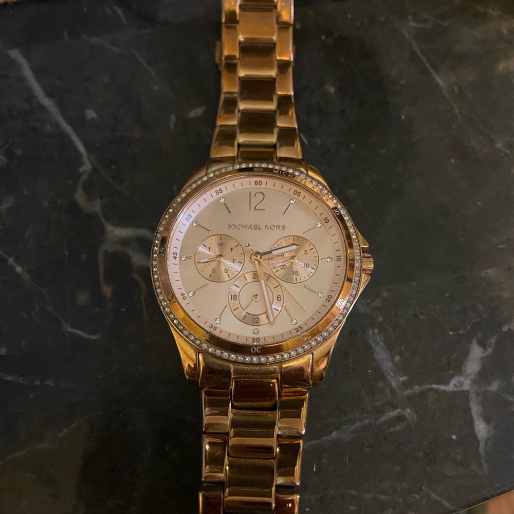 Michael Kors Rose Gold Chronograph Watch